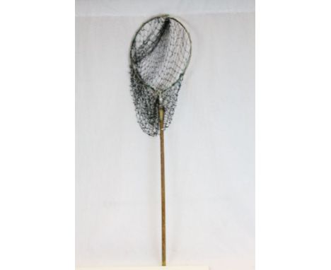 Vintage Hardy brothers fishing landing net 