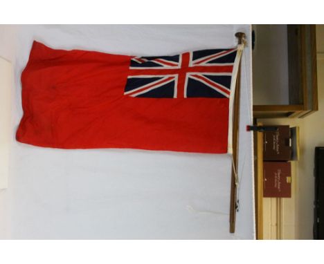 Vintage Ensign Flag and Pole