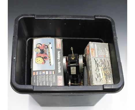 LIVE STEAM: Lot comprises Wilesco Showmans Engine (boxed), a Wilesco water cart (boxed), a Wilesco Old Smoky (unboxed) and a 