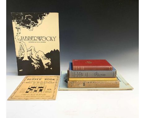 ARTHUR RACKHAM ILLUSTRATIONS"Alice's Advertures in Wonderland." by Lewis Carroll, col plates complete, orig cloth, worn, insc