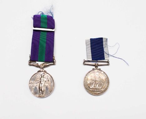 MEDALS (2) Comprising: A GENERAL SERVICE MEDAL (Q.E.II) WITH CYPRUS BAR awarded to R Signalman BW SEARS - 23153931 R Signals 