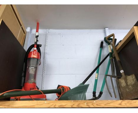 A quantity of tools and a Tempo Vax etc.