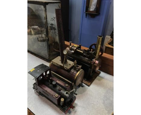 Two model steam engines and a model train (3)
