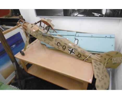 STORCH F1 156 DESERT CAMOUFLAGE, PART BUILT, WITH ENGINE AND ALL PARTS, R/C MODEL