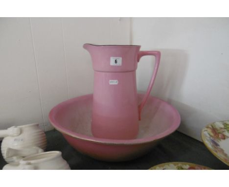A JUG AND BASIN SET