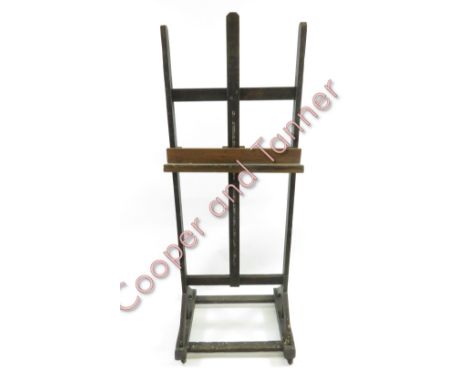 A vintage pine artist's easel