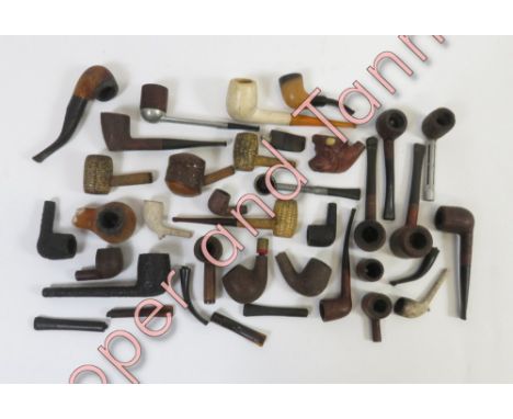 A collection of vintage smoking pipes