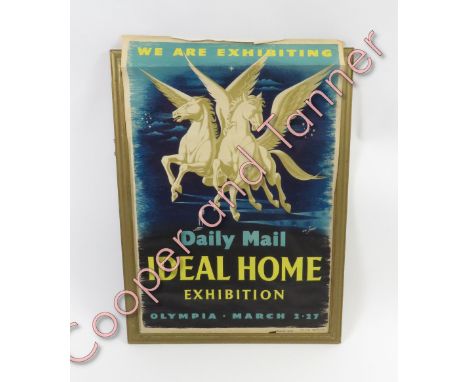 A vintage Daily Mail Ideal Home Exhibition poster by Eric Fraser, 75cm x 50cm