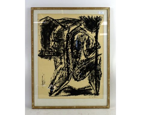 Contemporary monochrome limited edition print.    