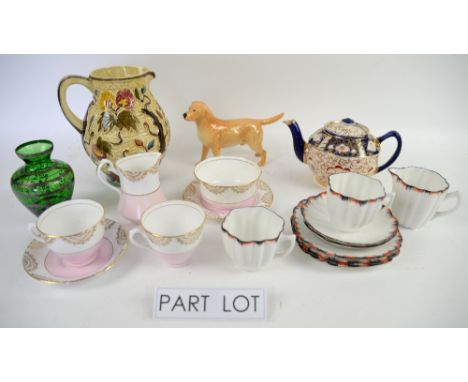 Various tea sets and other china to include Melba, a Beswick Labrador, .    