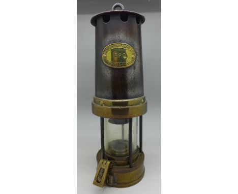 A miner's lamp, Patterson Lamps Ltd., Gateshead-on-Tyne