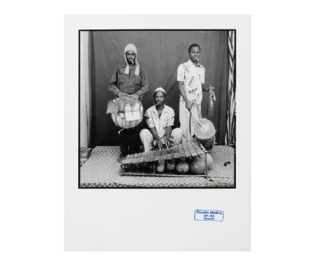 Malick Sidibé (Malian, 1935-2016)Musicians stamped 'Studio Malick/ BP:455/ Bamako' (lower right)silver gelatin printsheet siz