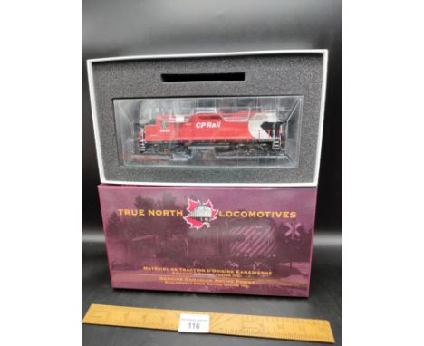 Boxed true north locomotive s model Canadian Pacific 5020 train model .