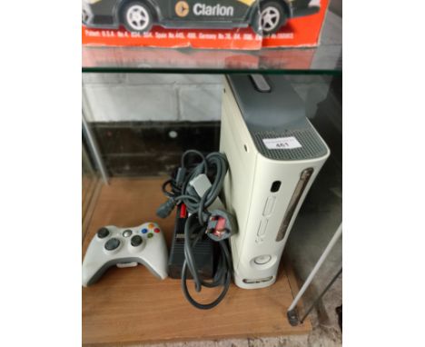 Xbox 360 console with power supply. 