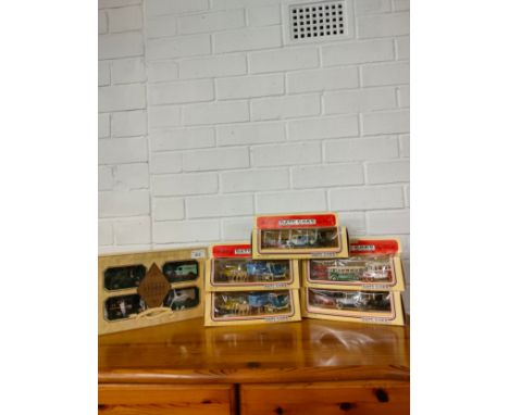 Collection of day s gone model sets together with famous stories London van set . 
