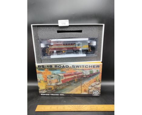 Boxed Rapido Canadian Pacific 8786 HO gauge train model .