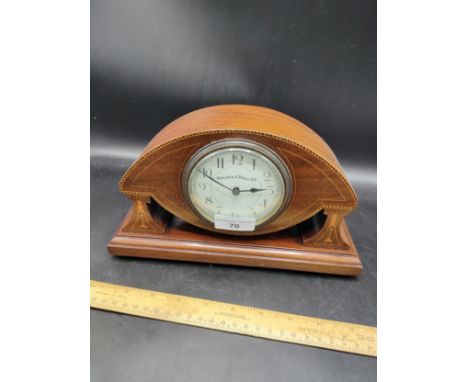 Walker and hall Edwardian mantle clock with french movement . In need of service . 