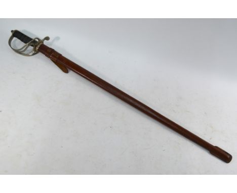 A Georve V military officer's pattern sword with 83 cm etched blade by Fenton Brothers of Sheffield, Sword Cutlers to the War