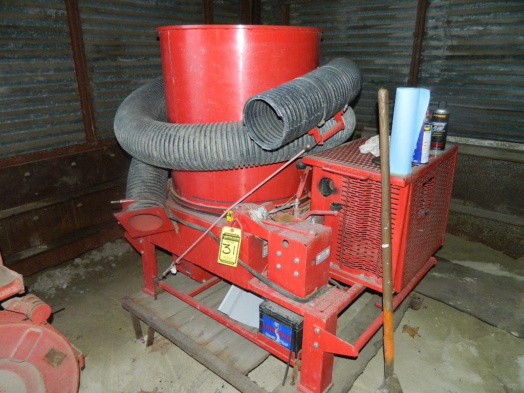 AGRIMETAL INC. STRAW BALE MULCHER/BLOWER, MODEL GA130, SLS, 13 HP, S/N