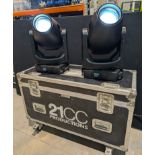 Set of 2x Ayrton Diablo-S moving light with 16A to True1 & clamps. Bought in 2022