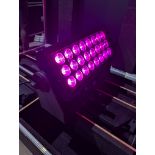 Set of 4x SGM P6 LED IP flood in flightcase with Omega brackets, 4x barndoors & 16A T line connector