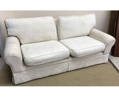 A Laura Ashely "Kendal" fixed cover three seat sofa, 175 cm wide x 96 cm deep x 89 cm high