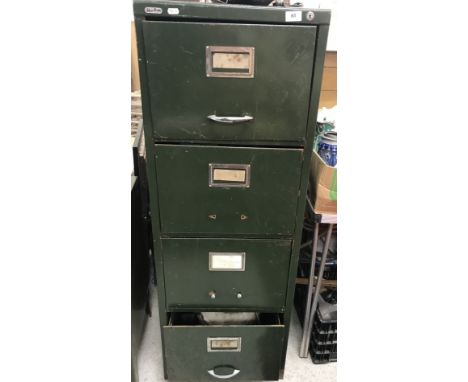 A filing cabinet containing various hand tools, together with two boxes of hand tools, a sewing machine, a Tornado Magnum air