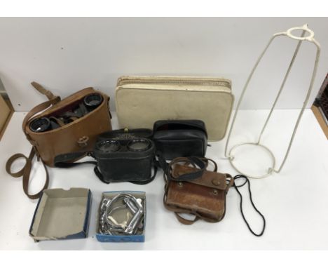 A collection of camera equipment etc to include a Canon EOS camera with various lenses, tripods etc and a Samsung 18.5 inch t