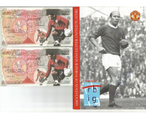 Manchester Utd ephemera collection. Contains photos, programmes, Illustrated bank notes. Ticket book etc. Good Condition. All