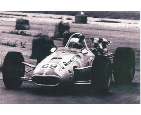 Al Pease signed 6x4 b/w photo. 15 October 1921, 4 May 2014 was a British-Canadian motor racing driver, born in Darlington, En