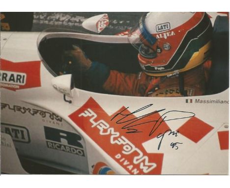 Max Papis signed 8x6 colour photo. Italian professional stock car racing driver who has competed in several top-level motorsp