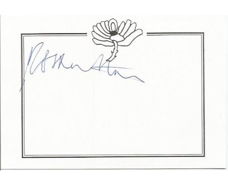 R A Hutton signed White Yorkshire Cricket card. Good Condition. All signed items come with our certificate of authenticity. W