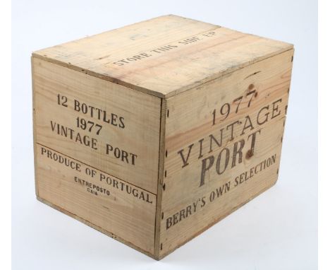 1 CASE, 12 BOTTLES (75CL) BERRY BROS & RUDD 1977 VINTAGE PORT