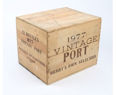 1 CASE, 12 BOTTLES (75CL) BERRY BROS & RUDD 1977 VINTAGE PORT