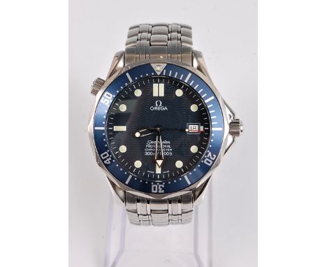 A gentleman's Omega Seamaster Professional Chronometer automatic wristwatch, the signed deep grey dial with luminous dot hour