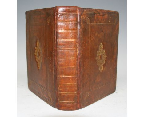 Geneva Bible (Breeches Bible). Deputies of Christopher Barker, London 1599. In full leather, rebacked professionally. Gilt de