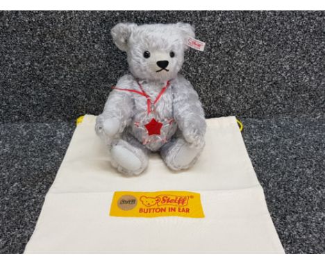 Steiff 681103 Poinsettia Swarovski limited edition bear in original bag and good condition