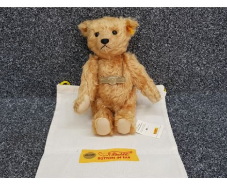 Steiff 660337 Anniversary 1902-2002 bear. Limited edition in original bag and good condition