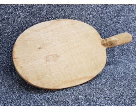Robert Thompson Mouseman hand carved cheese board