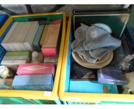 A mixed lot to include: Wedgwood Jasperware vases, collector's plates and other items, together with a quantity of Avon cosme