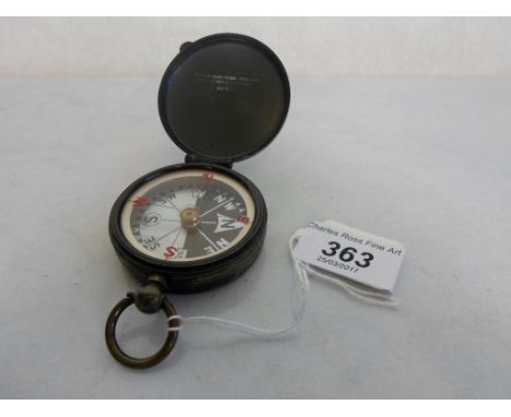 A mid-20th century brass cased compass, signed Thomas Armstrong & Brother, Manchester & Liverpool, no. 302.