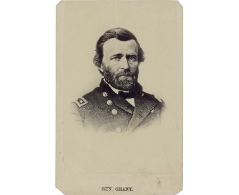 American Civil War -- Selection of Civil War images showing Ulysses S. Grant (1822-1885), Abraham Lincoln (1809-1865) with hi