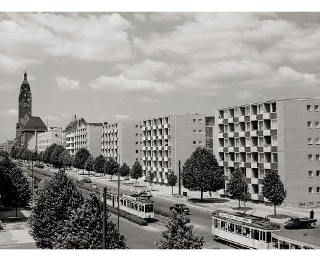 Berlin -- Photographer: Kessler. Views of Berlin during reconstruction. 1950s. 11 vintage ferrotyped gelatin silver prints on