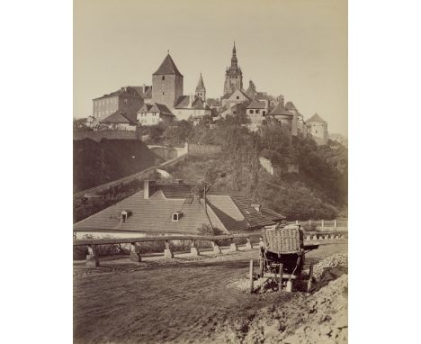 [*] Fridrich, Frantisek -- Views of Prague. Circa 1870. 3 albumen prints. Each circa 25,5 x 20,5 cm and 25,5 x 20,5 cm. Each 