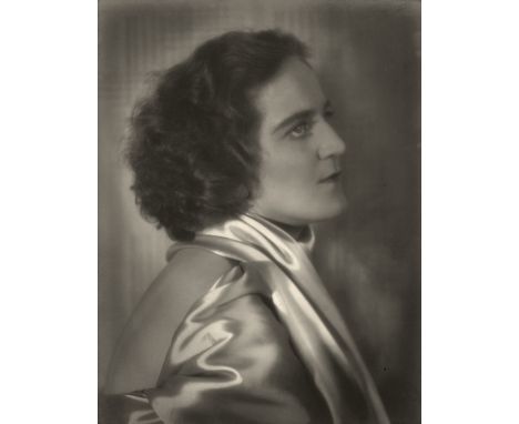 Burgdorf, Will -- Portrait of a woman; Portrait of a man. Early 1930s. 2 vintage warm-toned gelatin silver prints. Each circa