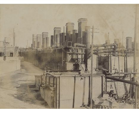 Baku -- Photographer unknown. Views of oil drilling in Baku. 1880s. 8 albumen prints. Each circa 17 x 22 cm. Each mounted to 