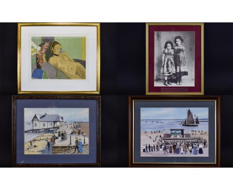 A Collection Of Framed Prints Four items in total to include two limited editions by Fleetwood artist, Alan Cross, the first 