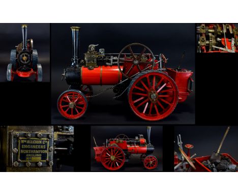 Wm Allchin Ltd Engineers, Northampton England, 1 1/2'' scale Allchin traction engine, single cylinder to fly wheel and two sp