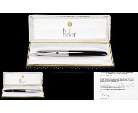 Parker 51 ( Royal ) Fountain - This Fountain Pen was Used by H.R.H Princess Anne To Sign The Visitors Book at H.M Prison Wins