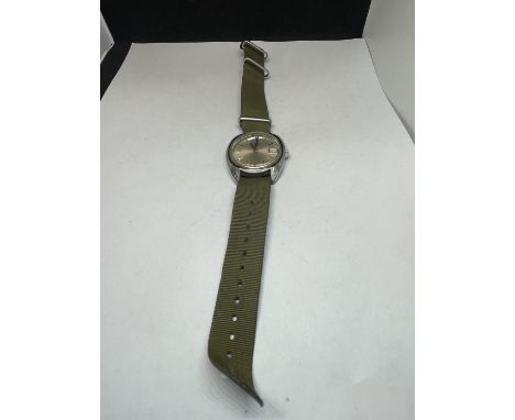 A ROTARY WRISTWATCH SEEN WORKING BUT NO WARRANTY 